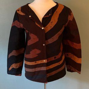 In Progress quilted snap jacket